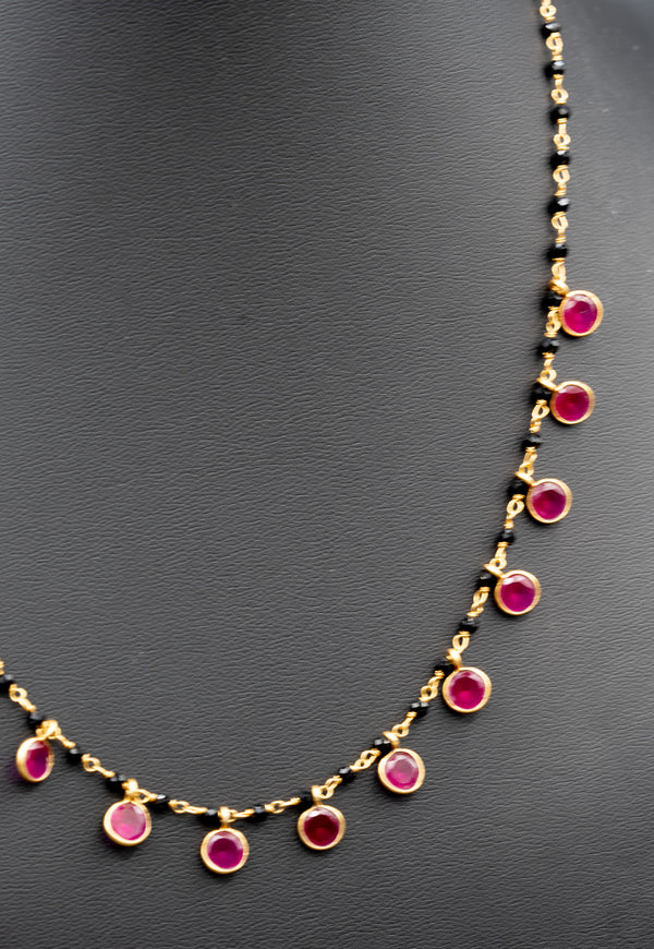 Ruby Necklace 925 silver