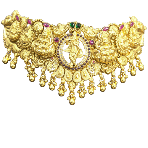 Vrindavan - Choker necklace with lord Krishna