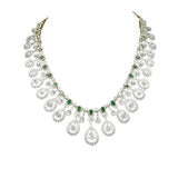 Mihika - Emerald and Diamond Necklace