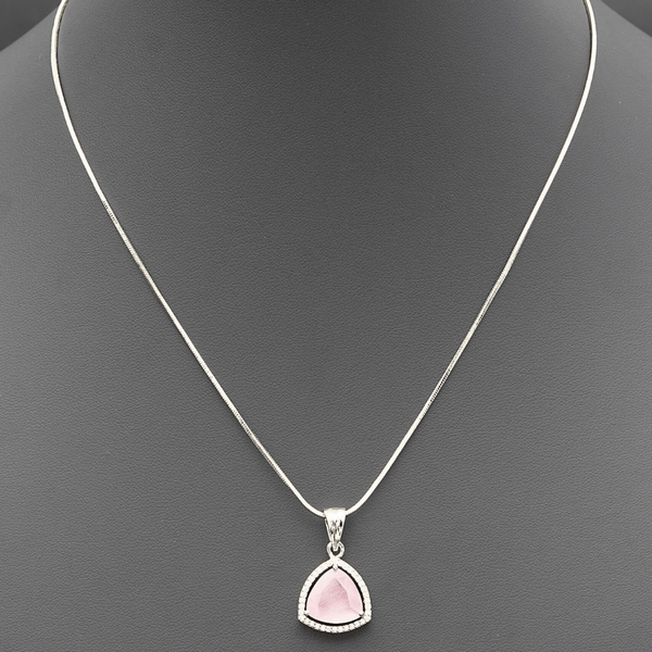 YUVA Baby Pink Stone pendant