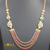 Maanik  mala - medium length Ruby necklace