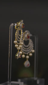 Natyam Statement earrings (Ruby)