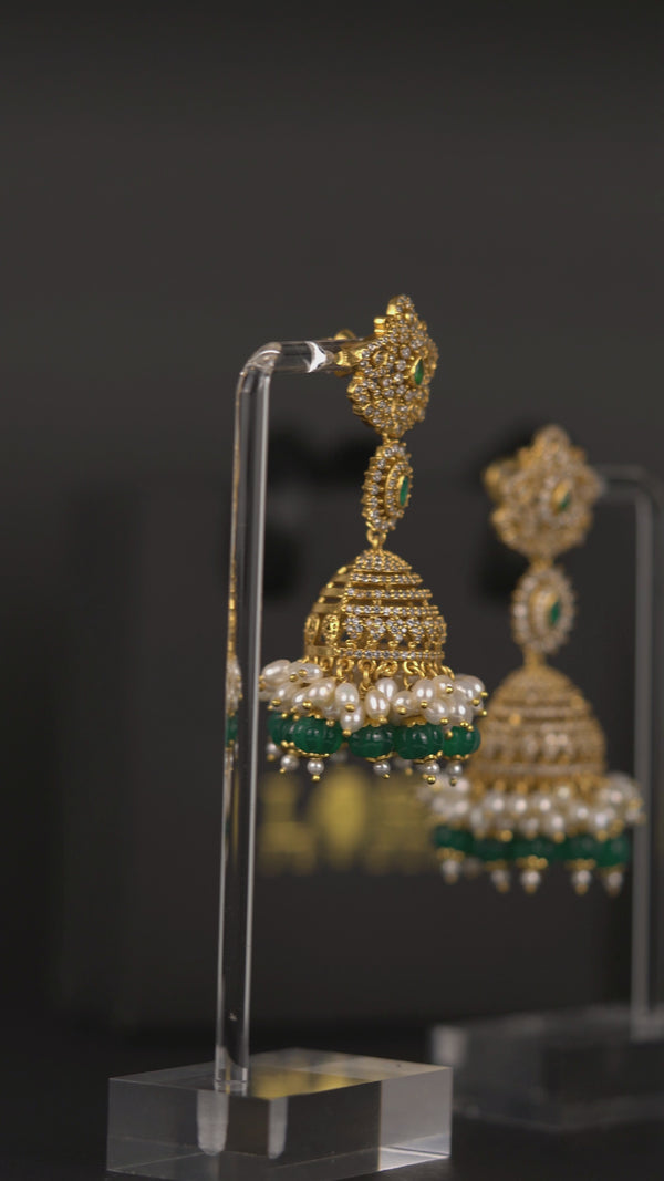 Chhatra Jhumka Earrings