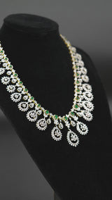 Mihika - Emerald and Diamond Necklace