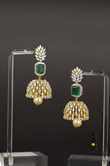 Vaisaki Floral Jumki earrings