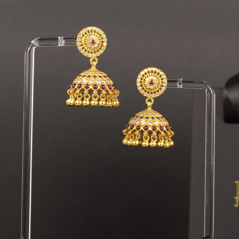 Ranamaya Kempu traditional jhumka